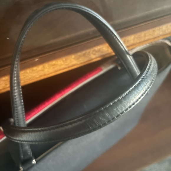 Vintage Kate Spade ♠️ Wool Tote Red, Pink, Brown, Tan, Cream - Picture 3 of 7